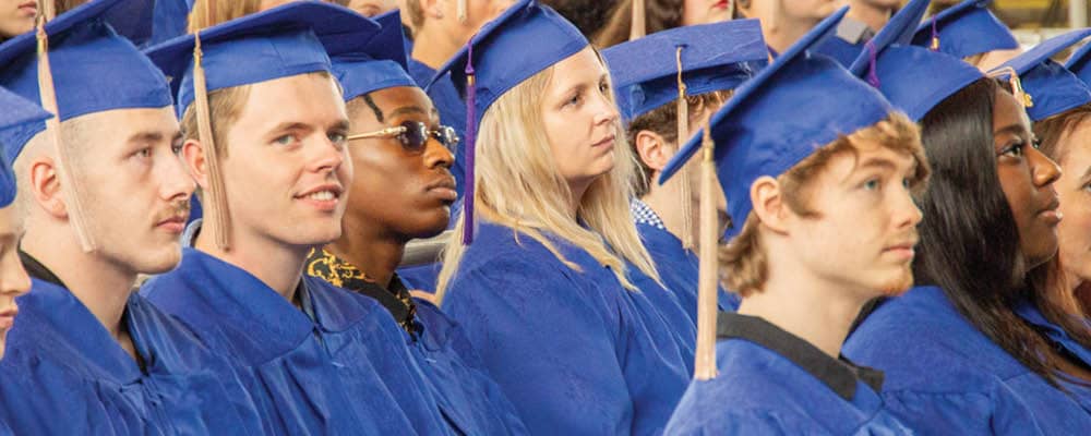 Grauduates at FLCC Commencement Ceremony