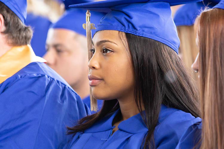 FLCC graduate at the commencement ceremony