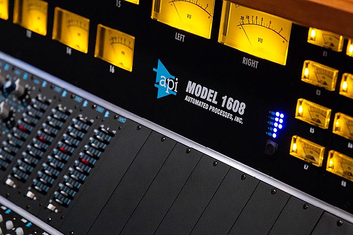 API 1608 console in Studio A